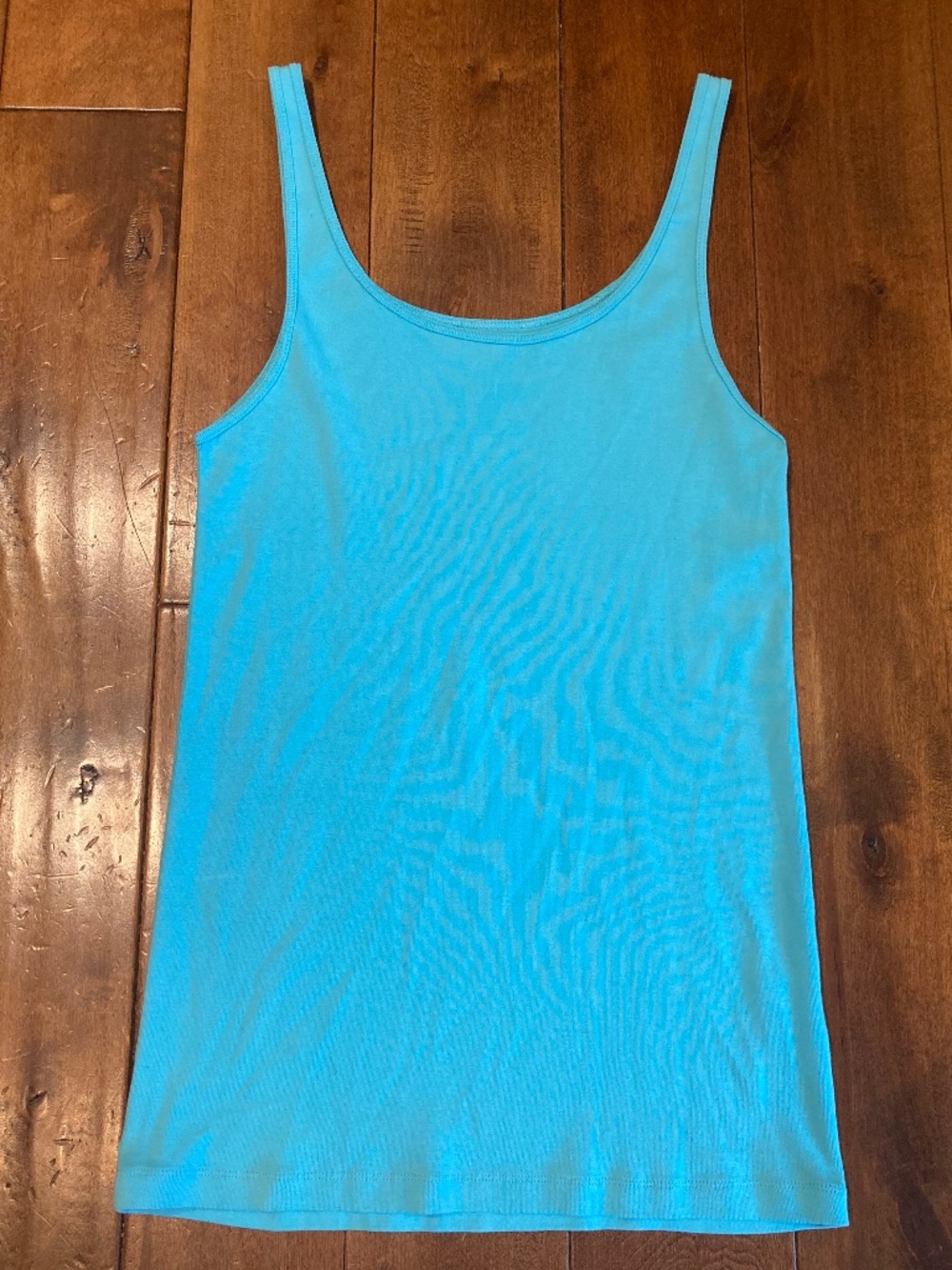 Eileen Fisher 100% organic cotton aqua tank